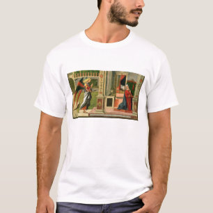 Die Ankündigung (Öl auf Platte) (Detail von T-Shirt