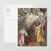 Die Ankündigung Postkarte (Vorne/Hinten)