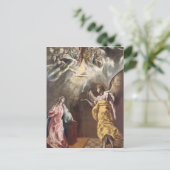 Die Ankündigung Postkarte (Stehend Vorderseite)