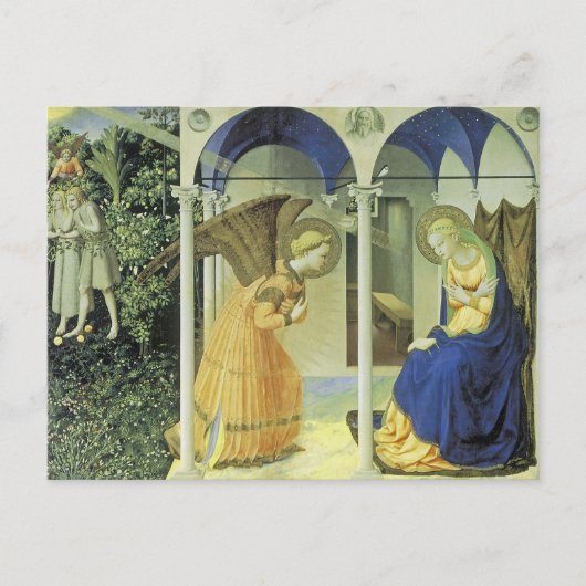 Die Ankündigung Postkarte (Vorderseite)