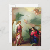 Die Ankündigung Postkarte (Vorne/Hinten)