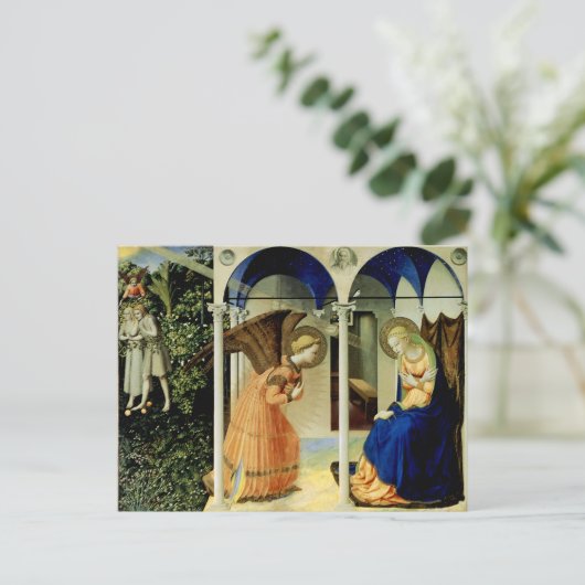 Die Ankündigung Postkarte (Stehend Vorderseite)