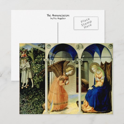 Die Ankündigung Postkarte (Vorne/Hinten)