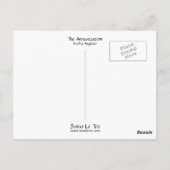 Die Ankündigung Postkarte (Rückseite)