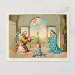 Die Ankündigung Postkarte