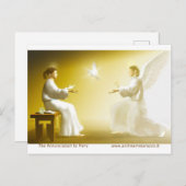 Die Ankündigung Postkarte (Vorne/Hinten)