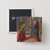 Die Ankündigung (Predella des Barbadori Altarp Button (Vorne & Hinten)