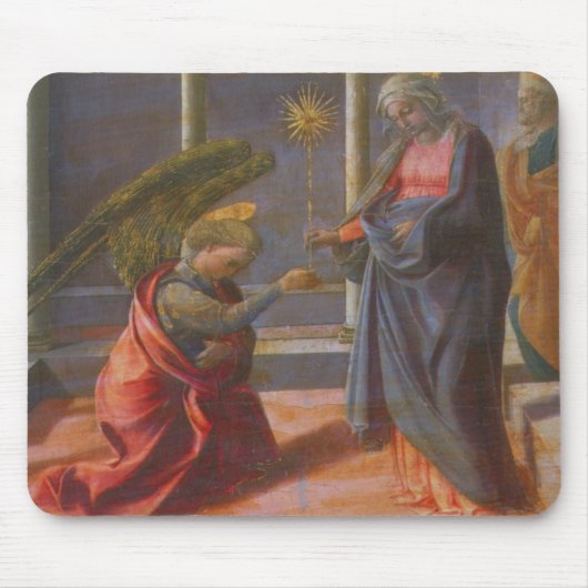 Die Ankündigung (Predella des Barbadori Altarp Mousepad (Vorne)