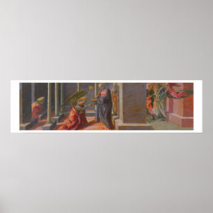 Die Ankündigung (Predella des Barbadori Altarp Poster