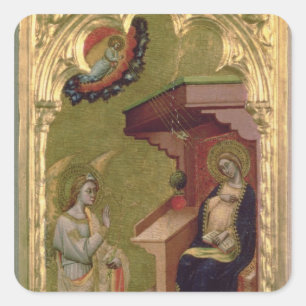 Die Ankündigung Quadratischer Aufkleber