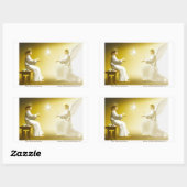 Die Ankündigung Rechteckiger Aufkleber (Blatt)