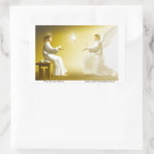 Die Ankündigung Rechteckiger Aufkleber (Tasche)