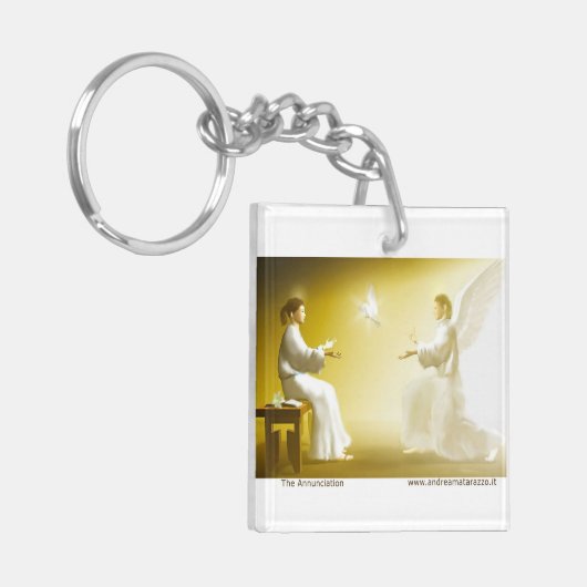 Die Ankündigung Schlüsselanhänger (Vorderseite links)