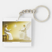 Die Ankündigung Schlüsselanhänger (Rückseite)