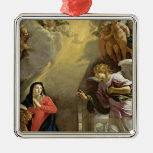 Die Ankündigung Silbernes Ornament