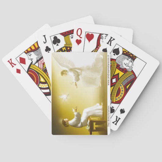 Die Ankündigung Spielkarten (Rückseite)