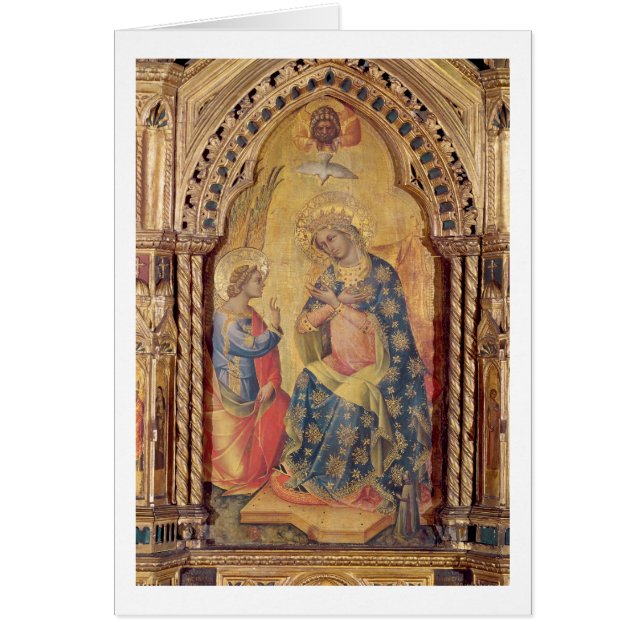 Die Ankündigung (Teil polyptych) (Öl auf Platte (Vorne)