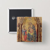 Die Ankündigung (Teil polyptych) (Öl auf Platte Button (Vorne & Hinten)