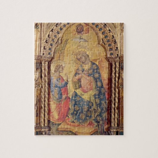 Die Ankündigung (Teil polyptych) (Öl auf Platte Puzzle (Vertikal)