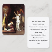 Die Ankündigung trifft Mary Prayer Card (Vorne/Hinten)