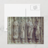 Die Ankündigung und der Besuch Postkarte (Vorne/Hinten)