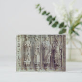 Die Ankündigung und der Besuch Postkarte (Stehend Vorderseite)