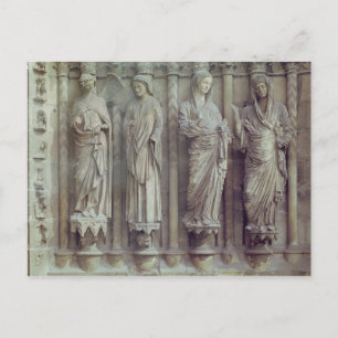 Die Ankündigung und der Besuch Postkarte