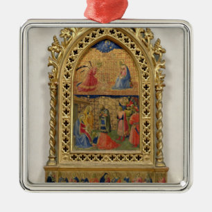 Die Ankündigung und die Verehrung der Weisen (te Silbernes Ornament