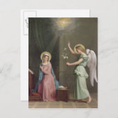 Die Ankündigung von 1859 Postkarte (Vorne/Hinten)