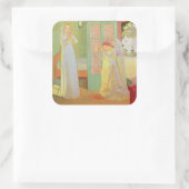 Die Ankündigung von 1913 Quadratischer Aufkleber (Tasche)