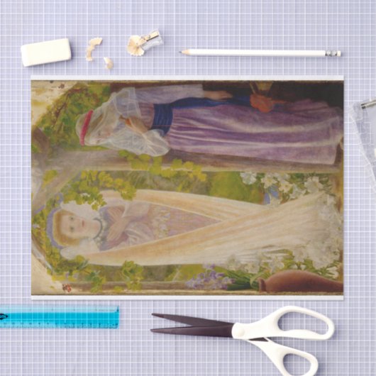 Die Ankündigung von Arthur Hughes Seidenpapier (Handwerk)