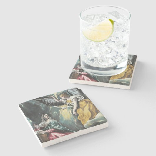 Die Ankündigung von El Greco Steinuntersetzer (Seitenansicht)