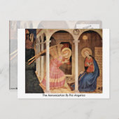 Die Ankündigung von Fra Angelico Postkarte (Vorne/Hinten)