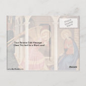 Die Ankündigung von Fra Angelico Postkarte (Rückseite)