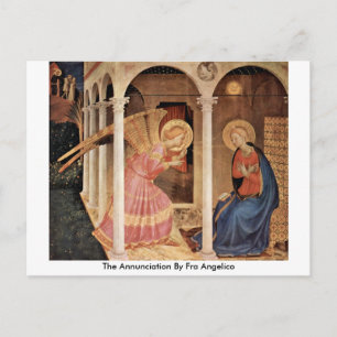Die Ankündigung von Fra Angelico Postkarte