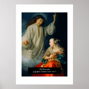 Die Ankündigung von Godfried Schalcken Poster