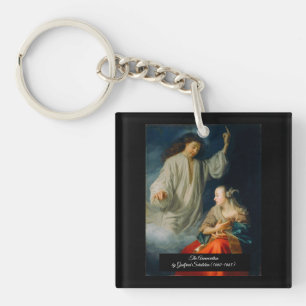 Die Ankündigung von Godfried Schalcken Schlüsselanhänger