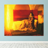 Die Ankündigung von Henry Ossawa Tanner (1898) Leinwanddruck (Insitu (Holzboden))