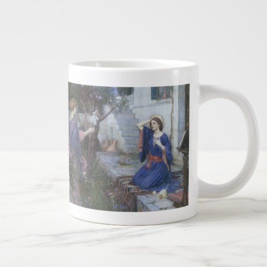 Die Ankündigung von John William Waterhouse Jumbo-Tasse (Rechts)