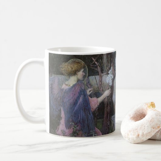 Die Ankündigung von John William Waterhouse Kaffeetasse (Mit Donut)