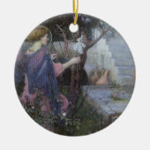 Die Ankündigung von John William Waterhouse Keramik Ornament (Vorne)