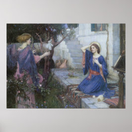Die Ankündigung von John William Waterhouse Poster