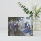 Die Ankündigung von John William Waterhouse Postkarte (Stehend Vorderseite)