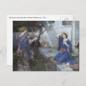 Die Ankündigung von John William Waterhouse Postkarte (Vorne/Hinten)