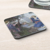 Die Ankündigung von John William Waterhouse Untersetzer (Linke Seite)