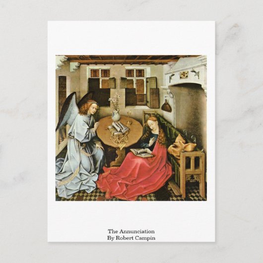 Die Ankündigung von Robert Campin Postkarte (Vorderseite)