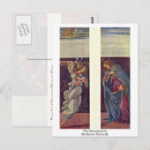 Die Ankündigung von Sandro Botticelli Postkarte (Vorne/Hinten)