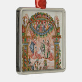 Die Ankündigung zu den Schäfern Silbernes Ornament (Rechts)