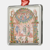 Die Ankündigung zu den Schäfern Silbernes Ornament (Links)