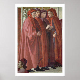 Die Ankündigung zu St. Zacharias (Fresko) (Detail Poster